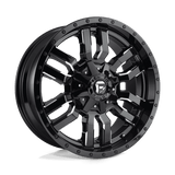 Fuel D595 SLEDGE Gloss Black Milled 22x9.5 +20 8X165.1 125.1