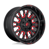 Fuel D612 STROKE Gloss Black Red Tinted Clear 20x12 -43 5X114.3/5X127 78.1