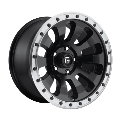 Fuel D629 TACTIC Matte Black Machined Ring 17x9 -12 5X127 78.1