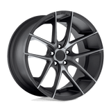 Niche M130 TARGA Matte Black Double Dark Tint 20x8.5 +15 5X120 72.56