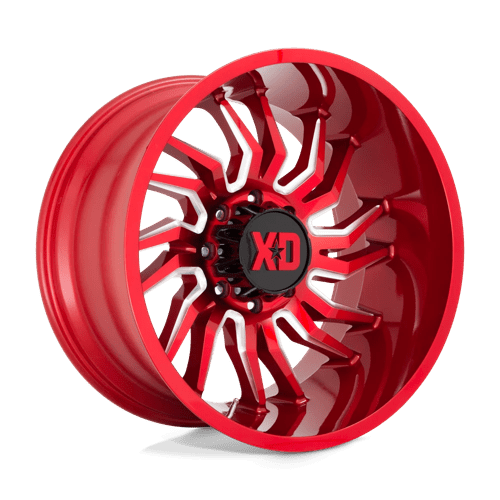 XD XD858 TENSION Candy Red Milled 22x10 -18 8X165.1 125.1