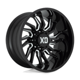 XD XD858 TENSION Gloss Black Milled 20x10 -18 6X135 87.1