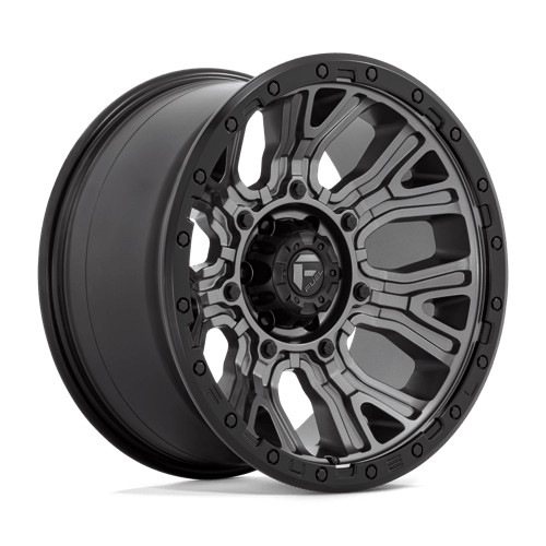 Fuel D825 TRACTION Matte Gunmetal W/ Black Ring 20x10 -18 6X135 87.1