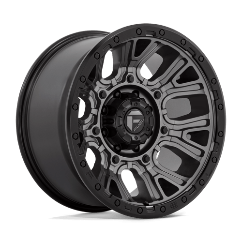 Fuel D825 TRACTION Matte Gunmetal W/ Black Ring 20x10 -18 8X165.1 125.2