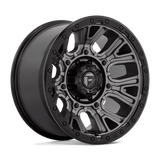 Fuel D825 TRACTION Matte Gunmetal W/ Black Ring 20x10 -18 8X165.1 125.2