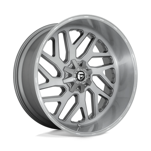 Fuel D715 TRITON PLATINUM Brushed Gun Metal Tinted Clear 26x12 -44 8X165.1 125.1