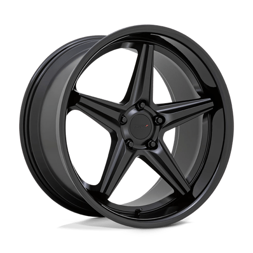 TSW LAUNCH Matte Black W/ Gloss Black Lip 20x8.5 +20 5X112 66.56