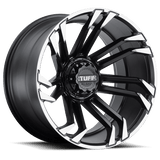 Tuff T21 Matte Black W/ Machined Flange 20x10 -19 5X127/5X139.7 78.1