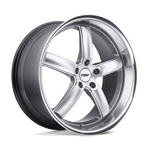TSW STOWE Hyper Silver W/ Mirror Cut Lip 17x8 +32 5X112 72.1