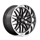 US Mag U138 SANTA CRUZ Gloss Black W/ Diamond Cut Lip 20x8.5 +6 5X120.65 72.7