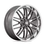 US Mag U139 SANTA CRUZ Anthracite W/ Diamond Cut Lip 22x9 +15 5X127 78
