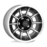 American Racing Vintage VN47 VECTOR Anthracite Gray W/ Machined Face 15x8.5 +06 5X120.65 86.2