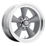 American Racing Vintage VN309 TT O Vintage Silver W/ Machined Lip 15x8.5 -24 5X139.7 83.06
