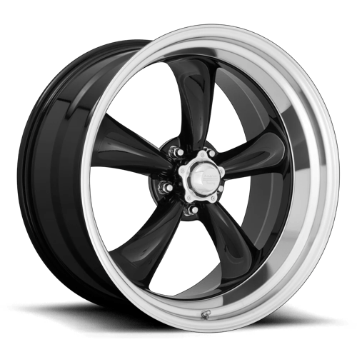 American Racing Vintage VN315 TORQ THRUST II 1 PC Gloss Black Machined Lip 22x11 +18 5X139.7 87.1