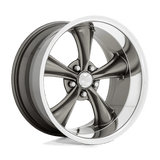 American Racing Vintage VN338 BOSS TT Graphite W/ Diamond Cut Lip 20x10 +20 5X115 72.56