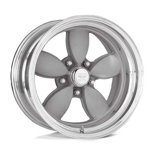American Racing Vintage VN402 CLASSIC 200S Two-Piece Mag Gray Center Polished Barrel 15x6 -6 5X114.3 83.06