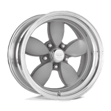 American Racing Vintage VN402 CLASSIC 200S Two-Piece Mag Gray Center Polished Barrel 15x6 -6 5X114.3 83.06