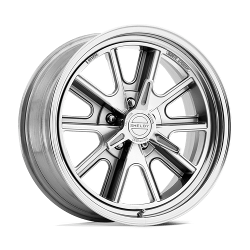 American Racing Vintage VN427 SHELBY COBRA Two-Piece Polished 17x8 +0 5X120.65 72.6