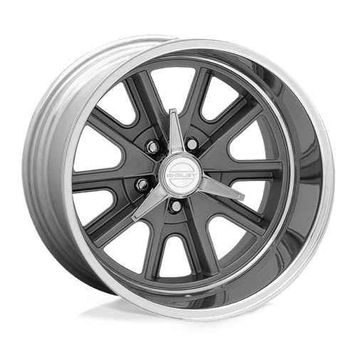 American Racing Vintage VN427 SHELBY COBRA Two-Piece Mag Gray Center Polished Barrel 17x9.5 +19 5X114.3 72.6