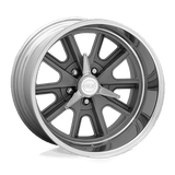 American Racing Vintage VN427 SHELBY COBRA Two-Piece Mag Gray Center Polished Barrel 17x9.5 -32 5X114.3 72.6