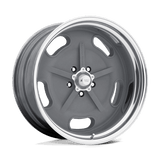 American Racing Vintage VN470 SALT FLAT Mag Gray W/ Center Polished Barrel 17x8 +13 5X120.65 83.06