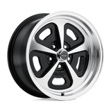 American Racing Vintage VN501 500 MONO CAST Gloss Black Machined 15x7 +0 5X114.3 72.6