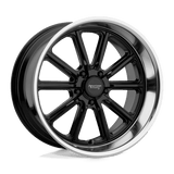 American Racing Vintage VN507 RODDER Gloss Black W/ Diamond Cut Lip 18x9.5 +0 5X127 78.3