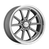 American Racing Vintage VN510 DRAFT Vintage Silver W/ Diamond Cut Lip 18x8 +0 5X127 78.3