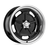 American Racing Vintage VN511 SALT FLAT Gloss Black W/ Diamond Cut Lip 17x7 +0 5X120.65 72.6
