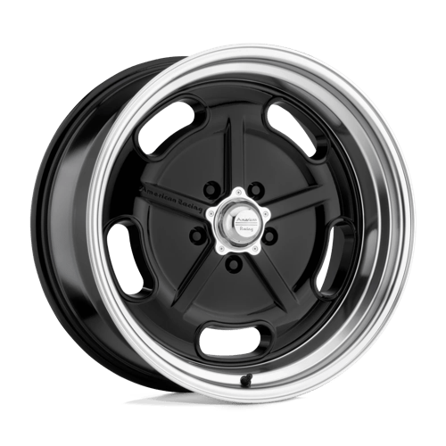 American Racing Vintage VN511 SALT FLAT Gloss Black W/ Diamond Cut Lip 17x8 +0 5X120.65 72.6