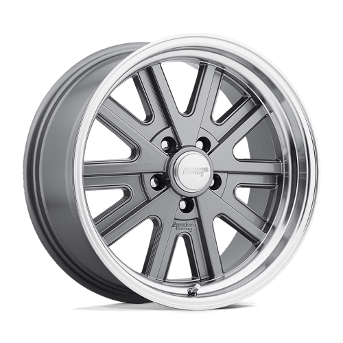 American Racing Vintage VN527 427 MONO CAST Mag Gray Machined Lip 15x7 -16 5X120.65 76.5
