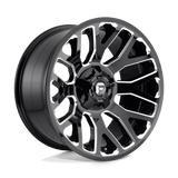 Fuel D607 WARRIOR Gloss Black Milled 20x10 -18 8X165.1 125.1