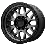 XD XD135 GRENADE OR Matte Gray W/ Matte Black Lip 17x9 +18 8X180 124.2