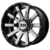 XD XD200 HEIST Chrome Center W/ Gloss Black Milled Lip 20x10 -18 6X135 87.1