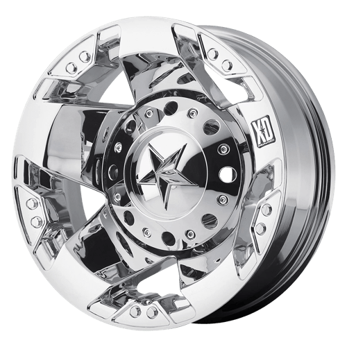 XD XD775 ROCKSTAR Dually Chrome Rear 16x6 -134 8X170 125.5