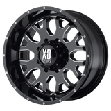 XD XD808 MENACE Gloss Black W/ Milled Accents 20x9 +18 6X139.7 106.25