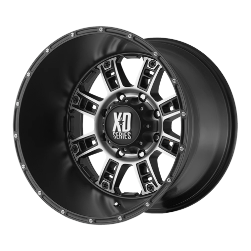 XD XD809 RIOT Matte Black Machined 20x12 -44 6X139.7 106.25