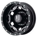 XD XD814 CRUX Dually Gloss Black W/ Milled Accents 17x6 -134 8X200 142