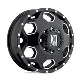 XD XD815 BATALLION Dually Gloss Black W/ Milled Accents 22x8.25 -265 8X170 125.5