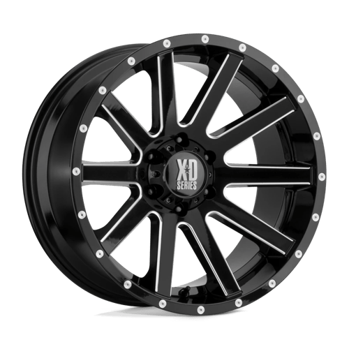 XD XD818 HEIST Satin Black Milled 22x9.5 +15 6X139.7 106.25