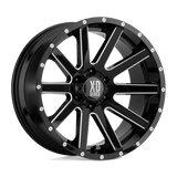 XD XD818 HEIST Satin Black Milled 22x9.5 +15 6X139.7 106.25