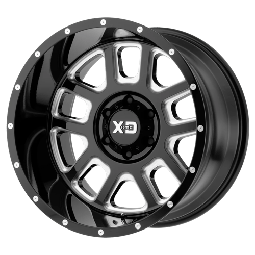 XD XD828 DELTA Gloss Black Milled 22x14 -76 6X139.7 106.25