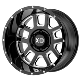XD XD828 DELTA Gloss Black Milled 20x9 -12 5X127 72.6