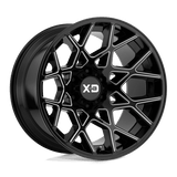 XD XD831 CHOPSTIX Gloss Black Milled 20x10 -24 6X139.7 106.25