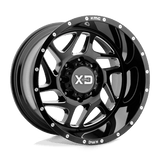 XD XD836 FURY Gloss Black Milled 20x9 +0 6X135 87.1
