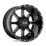 XD XD838 MAMMOTH Gloss Black Milled 20x12 -44 8X165.1 125.5