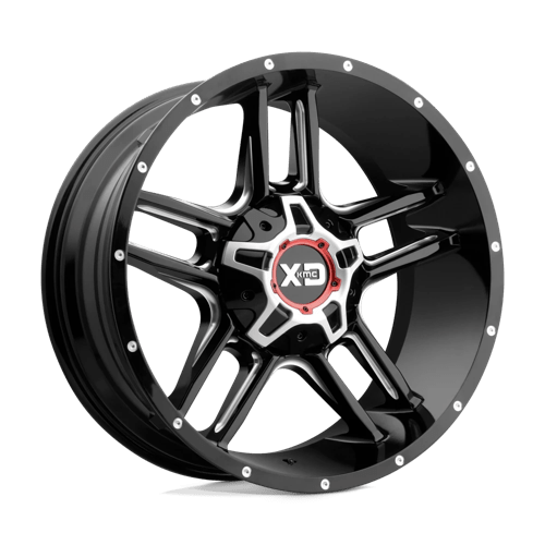 XD XD839 CLAMP Gloss Black Milled 20x9 +18 6X135/6X139.7 106.25