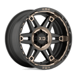 XD XD840 SPY II Satin Black W/ Dark Tint 17x8 +18 6X139.7 106.25