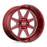 XD XD844 PIKE Brushed Red W/ Milled Accents 20x12 -44 8X170 125.5