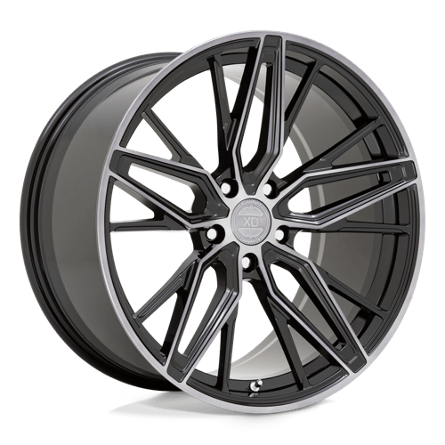 XO ZURICH Gloss Black W/ Machined Gloss Dark Tint 20x10.5 +25 5X120 76.1